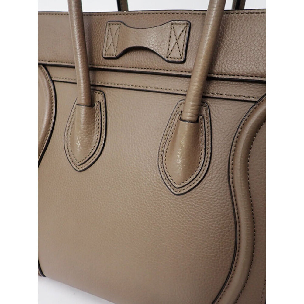 Celine Shopper Tote Shoulder Leather Calfskin Handbag - Picture 9 of 9